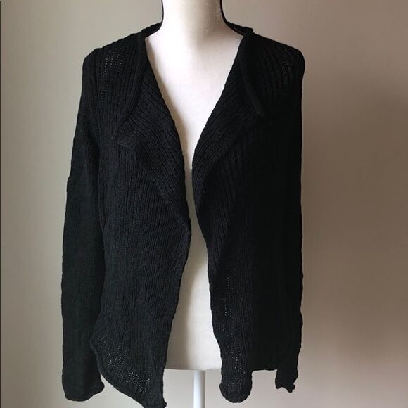 GAP black knit sweater cardigan size small - Picture 1 of 8
